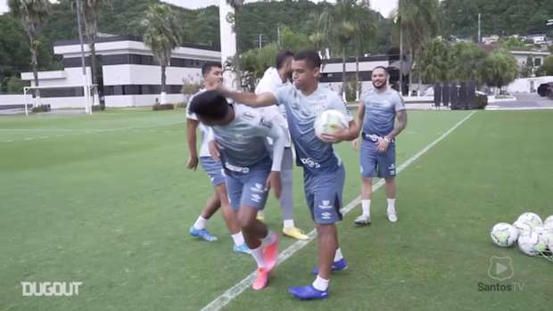 Santos training session at CT Rei Pelé